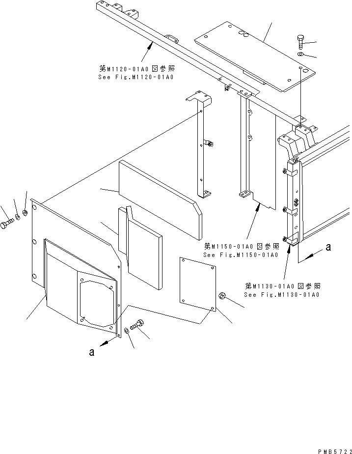 Komatsu parts book diagram for PC200EN-6K S/N K30001-UP: PARTITION (AIR CONDITIONER)(#K30001-K31999)