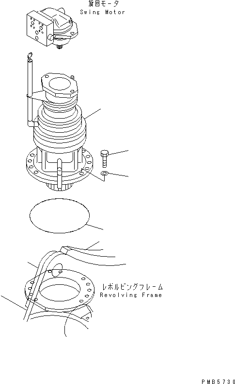 Komatsu parts book diagram for PC200EN-6K S/N K30001-UP: SWING MACHINERY AND MOUNTING PARTS(#K30001-K32135)