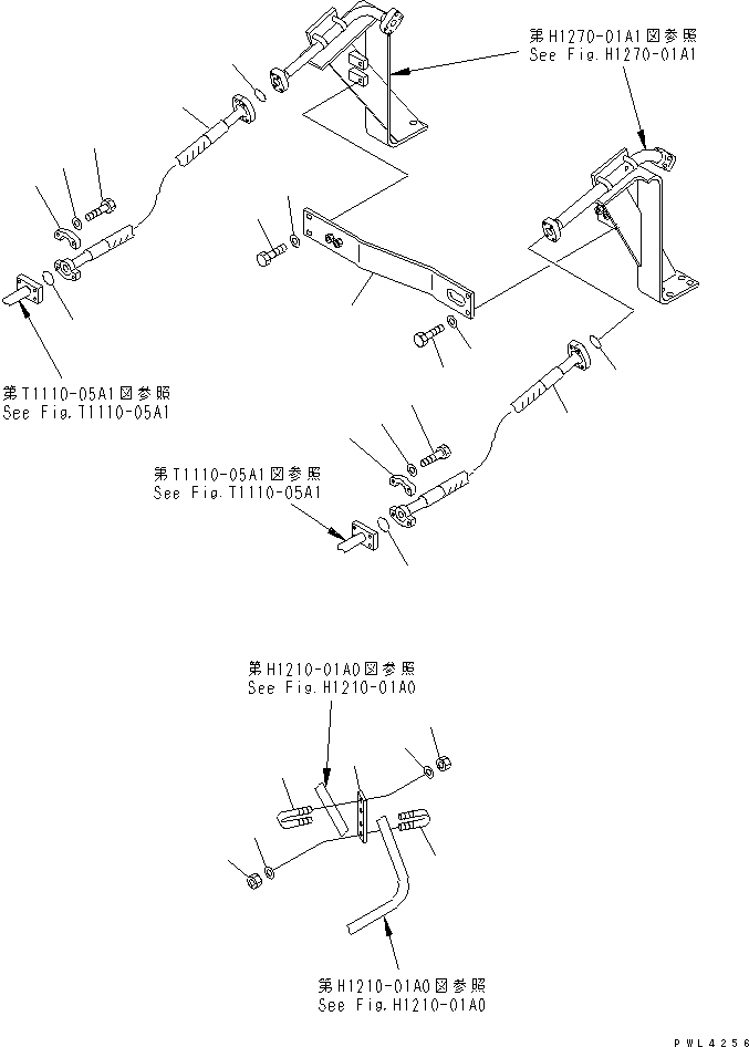 Excavators Komatsu / PC200LC-6 S/N 80001-UP (Overseas Version)(pc200l2c) / ATTACHMENT LINE (1 ACTUATOR) (SIMPLE) (WITHOUT LOCK VALVE)(#94999-)(151740 : H1270-06B4)