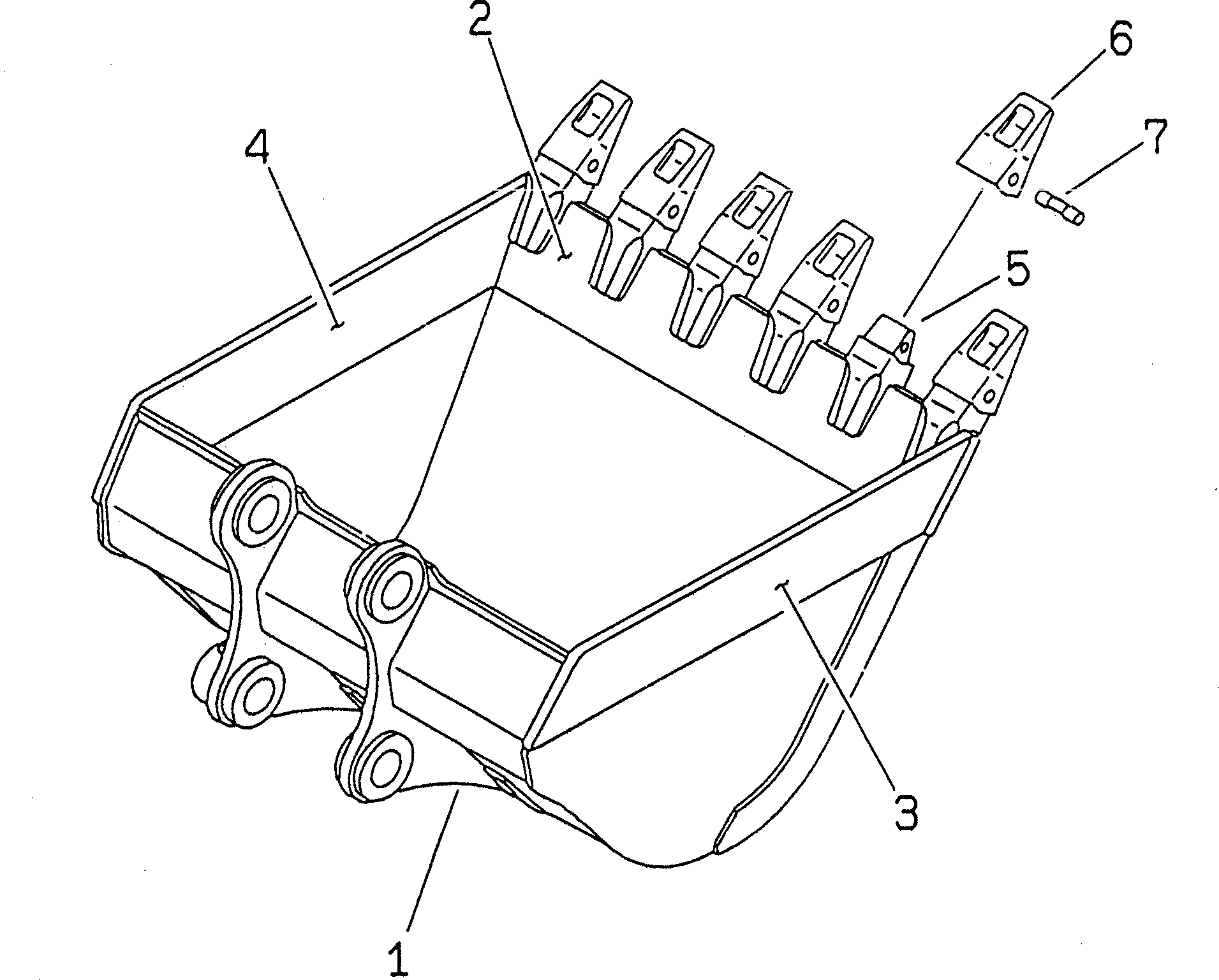 Excavators Komatsu / PC200LC-6 S/N 80001-UP (Overseas Version)(pc200l2c) / BUCKET ? 1.17M3 (CECE 1.0M3) ? 1450MM (HORIZONTAL PIN TYPE)(361280 : T1510-01F1)