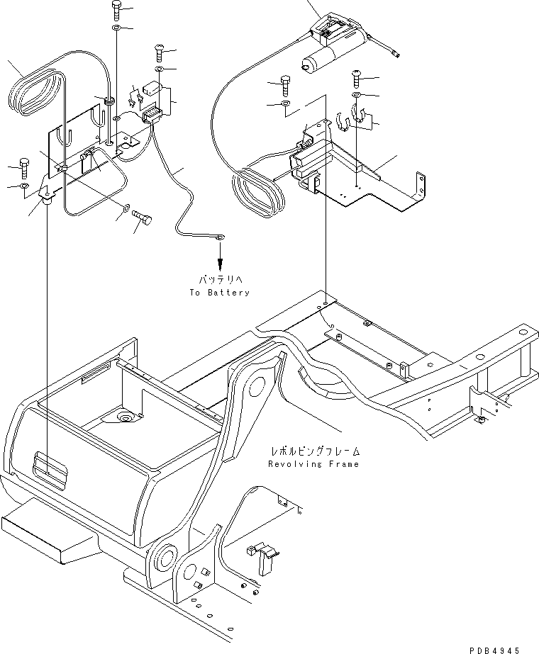 Excavators Komatsu / PC200LC-6 S/N 80001-UP (Overseas Version)(pc200l2c) / GREASE PUMP (ELECTRIC TYPE)(#96514-)(450060 : W1117-01A0C)