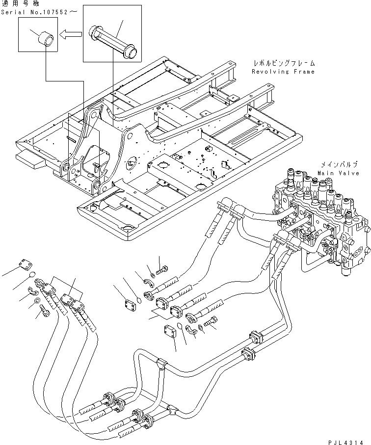 Excavators Komatsu / PC200LC-6 S/N 80001-UP (Overseas Version)(pc200l2c) / WORK EQUIPMENT LESS(450090 : W9950-01A0)