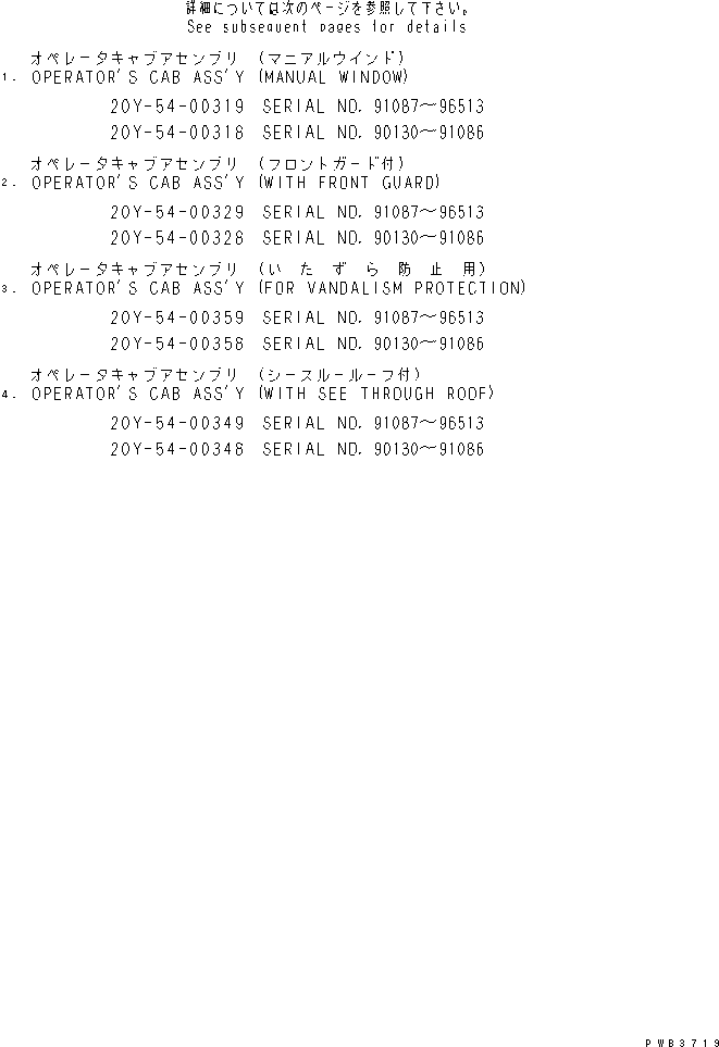 Excavators Komatsu / PC200LC-6 S/N 80001-UP (Overseas Version)(pc200l2c) / OPERATOR