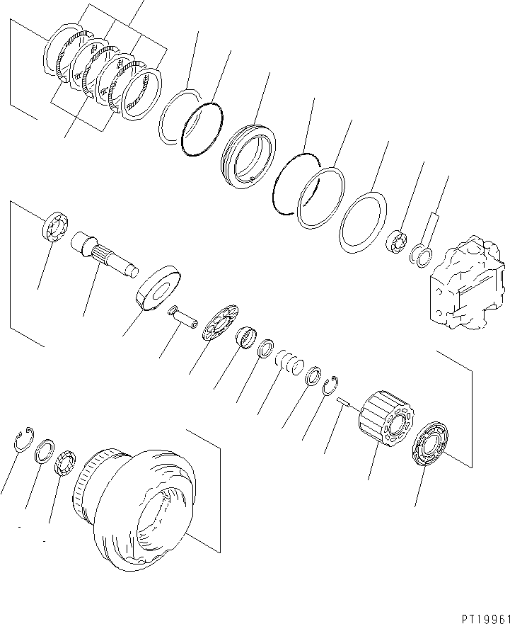 Excavators Komatsu / PC200LC-6 S/N 80001-UP (Overseas Version)(pc200l2c) / TRAVEL MOTOR (2/3)(#80001-91086)(481380 : Y1641-02A0)