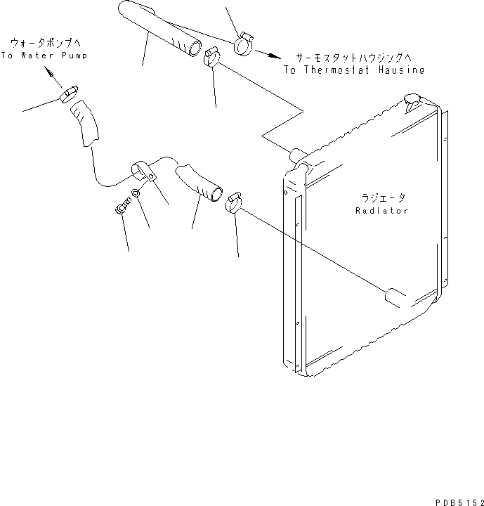 Excavators Komatsu / PC200LC-6 S/N 80001-UP(pc200l2r) / COOLING (PIPING)(#94999-96513)(060070 : C0100-02A7)