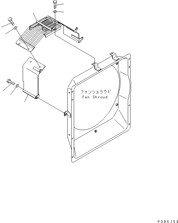 Excavators Komatsu / PC200LC-6 S/N 80001-UP(pc200l2r) / FAN GUARD(#94999-96513)(060160 : C0310-01A4)