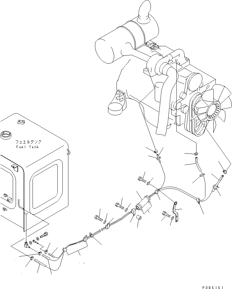 Excavators Komatsu / PC200LC-6 S/N 80001-UP(pc200l2r) / FUEL LINES(#94999-96513)(090060 : D0200-01A0B)