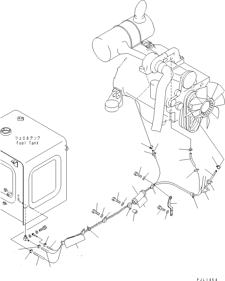 Excavators Komatsu / PC200LC-6 S/N 80001-UP(pc200l2r) / FUEL LINES(#96514-)(090070 : D0200-01A0C)