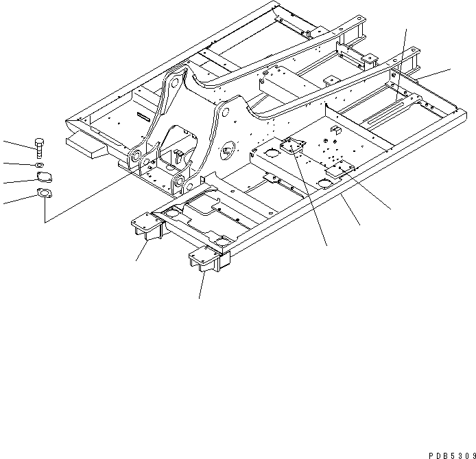 Excavators Komatsu / PC200LC-6 S/N 80001-UP(pc200l2r) / REVOLVING FRAME (WITH F.O.P.S.)(#94999-96513)(180090 : J1110-01A6B)