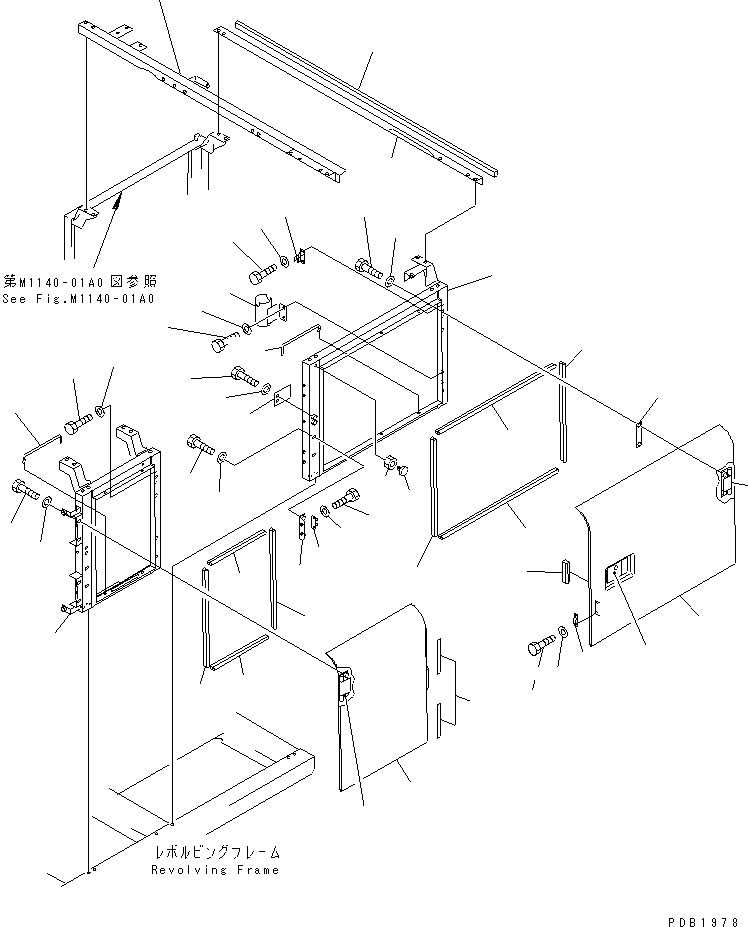 Excavators Komatsu / PC200LC-6 S/N 80001-UP(pc200l2r) / LEFT SIDE DOOR (DOOR) (MACHINE CAB)(#86930-94998)(240110 : M1130-01A0A)