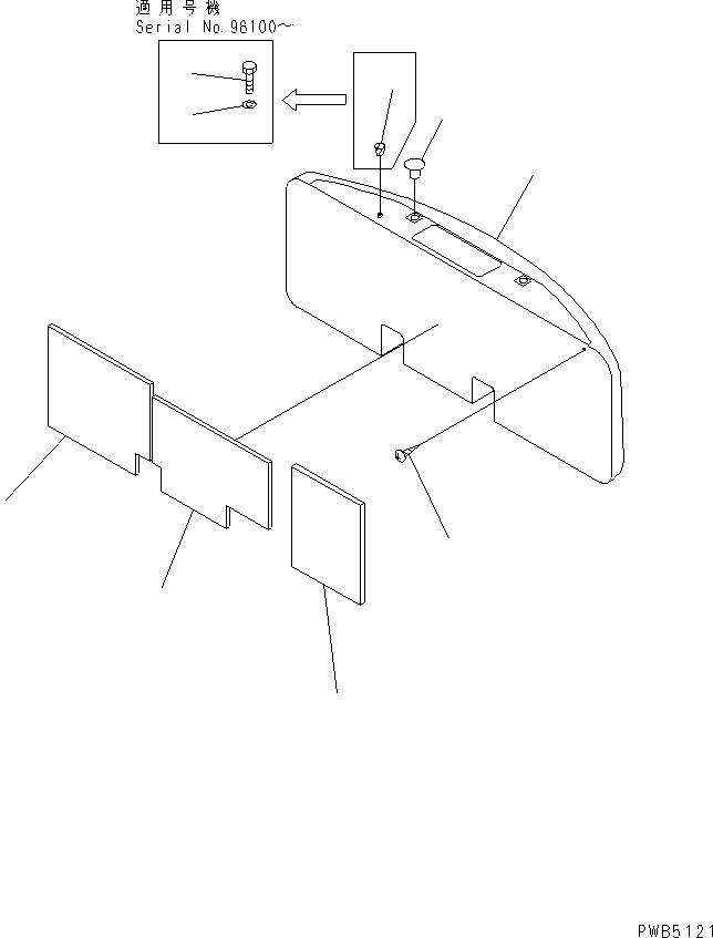 Excavators Komatsu / PC200LC-6 S/N 80001-UP(pc200l2r) / COUNTER WEIGHT (3430 KG)(#94999-)(240510 : M1510-01A0B)