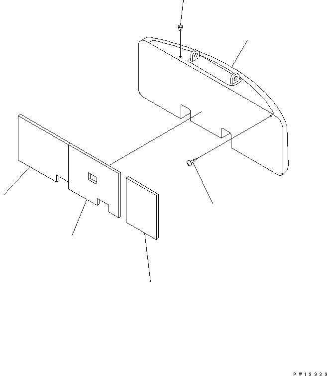 Excavators Komatsu / PC200LC-6 S/N 80001-UP(pc200l2r) / COUNTER WEIGHT (SLING)(#80001-91086)(240520 : M1510-01A1)