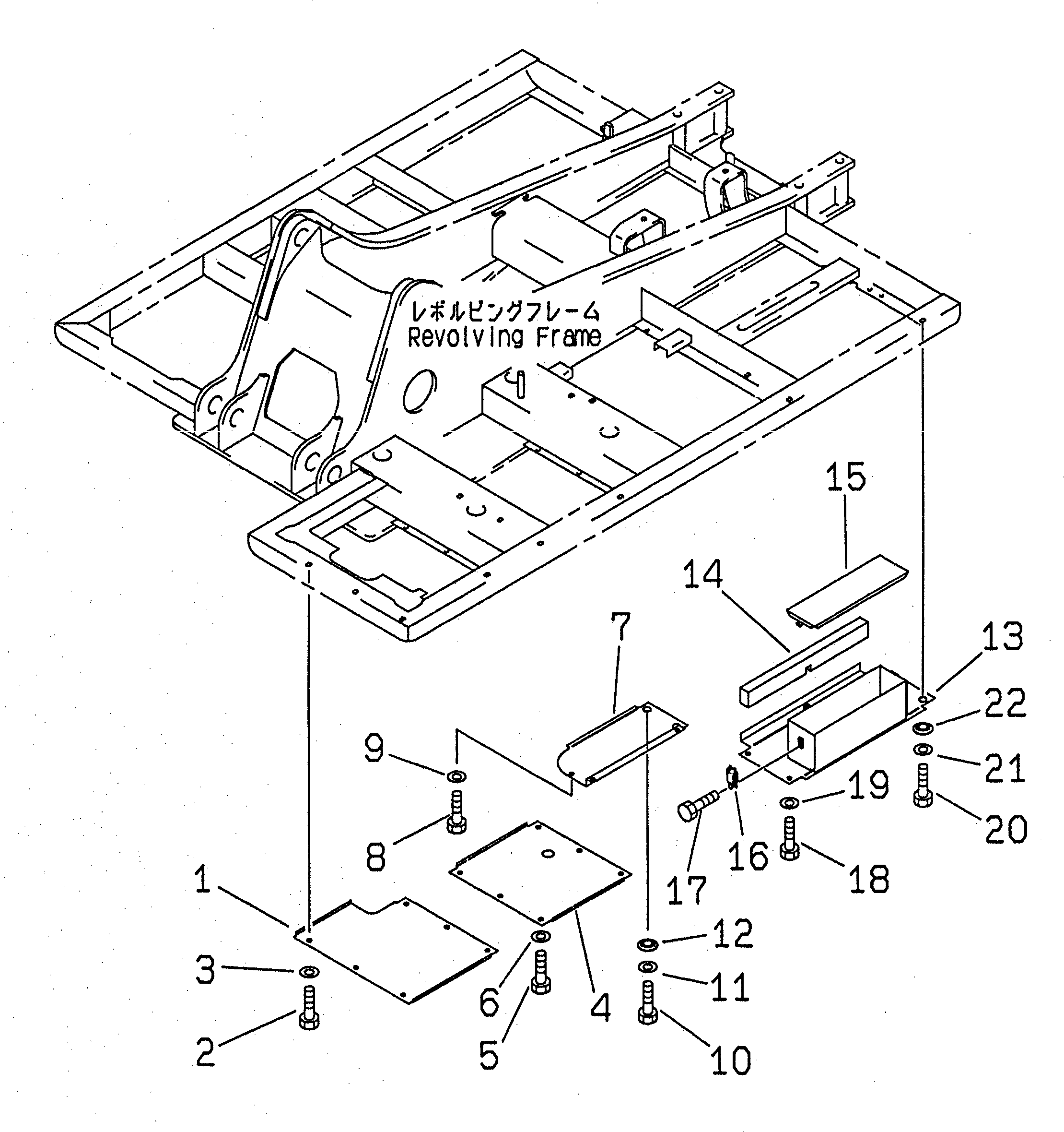 Excavators Komatsu / PC200LC-6 S/N 80001-UP(pc200l2r) / UNDER COVER (REVOLVING FRAME) (LEFT SIDE COVER AND TOOL BOX)(#86930-91086)(240580 : M1810-01A0)