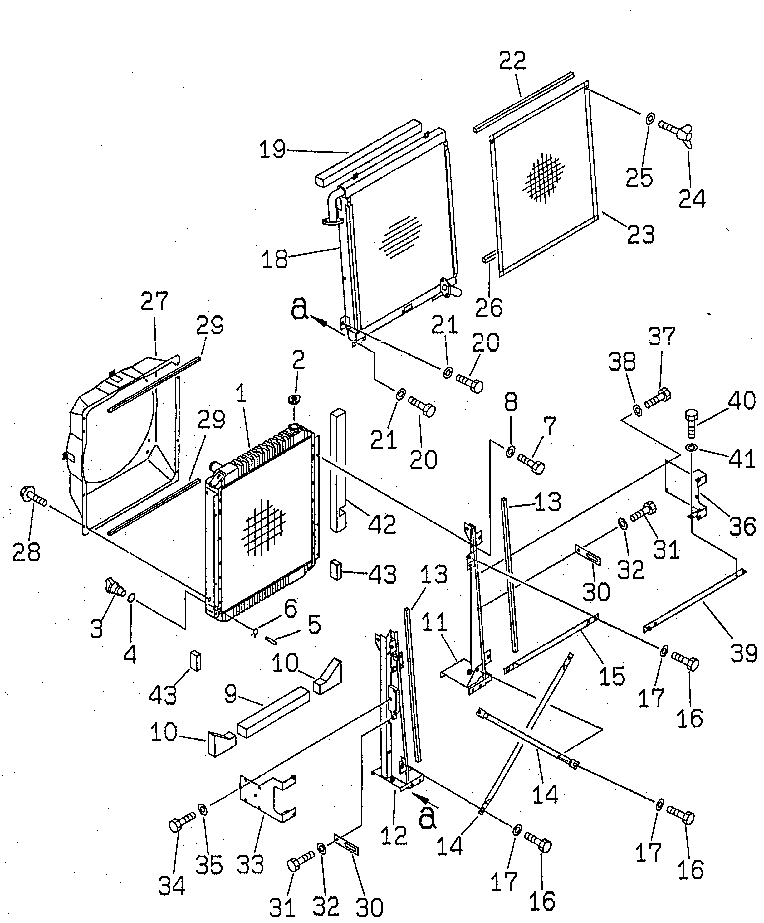 Excavators Komatsu / PC200LC-6H S/N 80001-UP (Hyper GX Spec.)(pc200l3c) / COOLING (RADIATOR)(#80001-91086)(060010 : C0100-01A0)