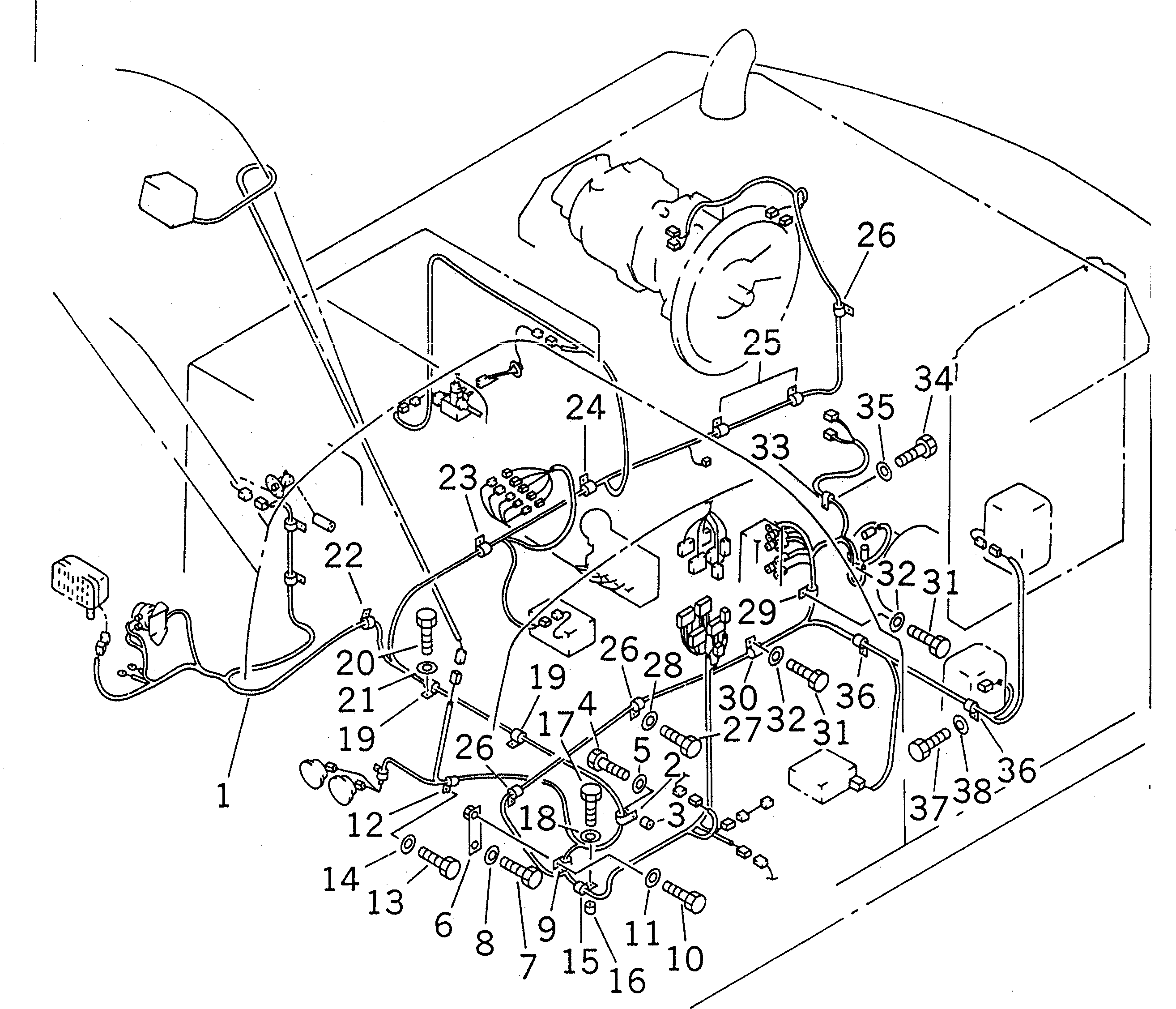 Excavators Komatsu / PC200LC-6H S/N 80001-UP (Hyper GX Spec.)(pc200l3c) / WIRING (MAIN HARNESS)(#86930-87999)(120120 : E0200-02A0A)