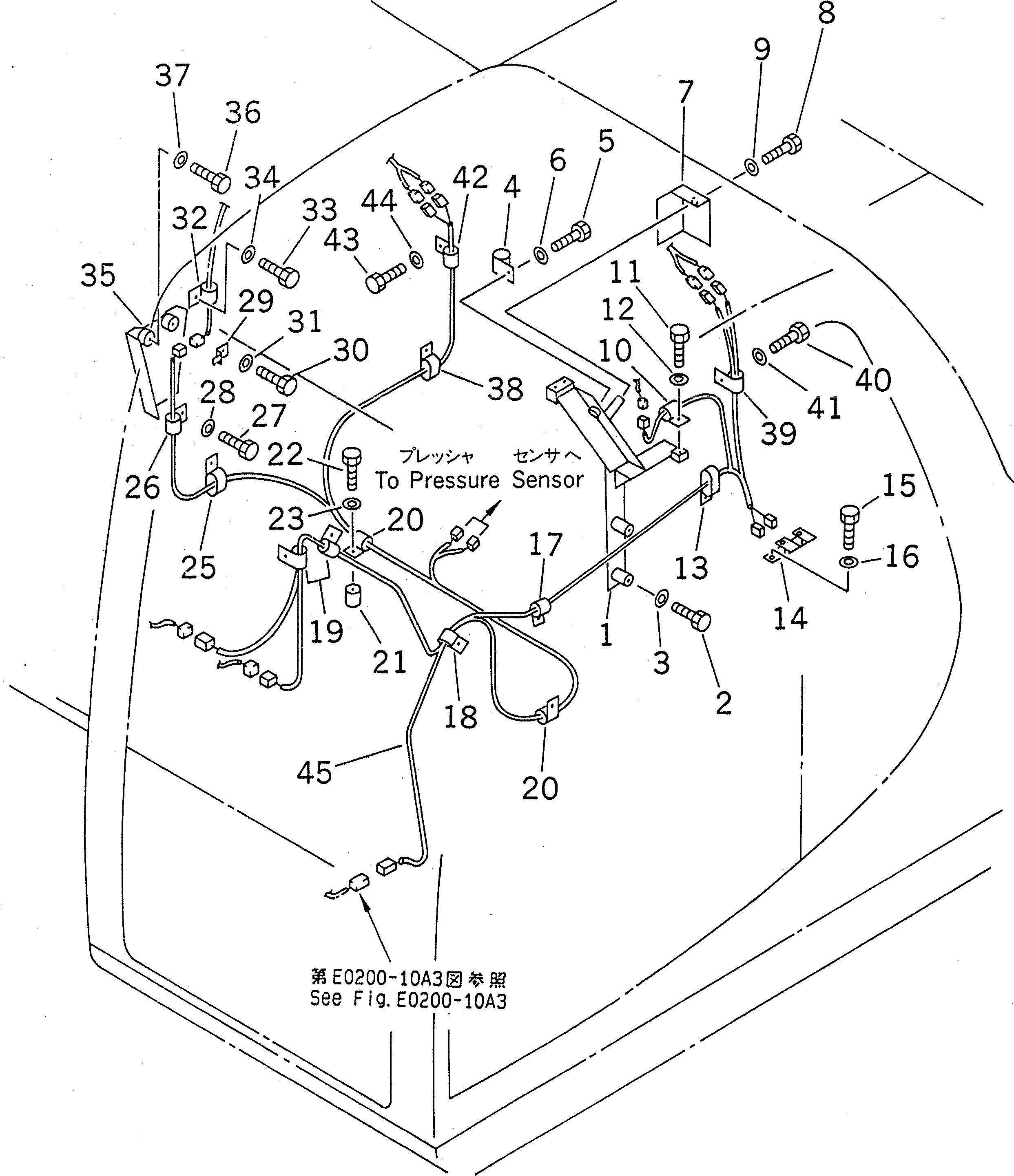 Excavators Komatsu / PC200LC-6H S/N 80001-UP (Hyper GX Spec.)(pc200l3c) / WIRING (HARNESS)(#80001-94998)(120310 : E0200-09A3)