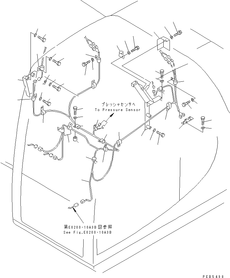 Excavators Komatsu / PC200LC-6H S/N 80001-UP (Hyper GX Spec.)(pc200l3c) / WIRING (HARNESS)(#96514-)(120330 : E0200-09A3C)