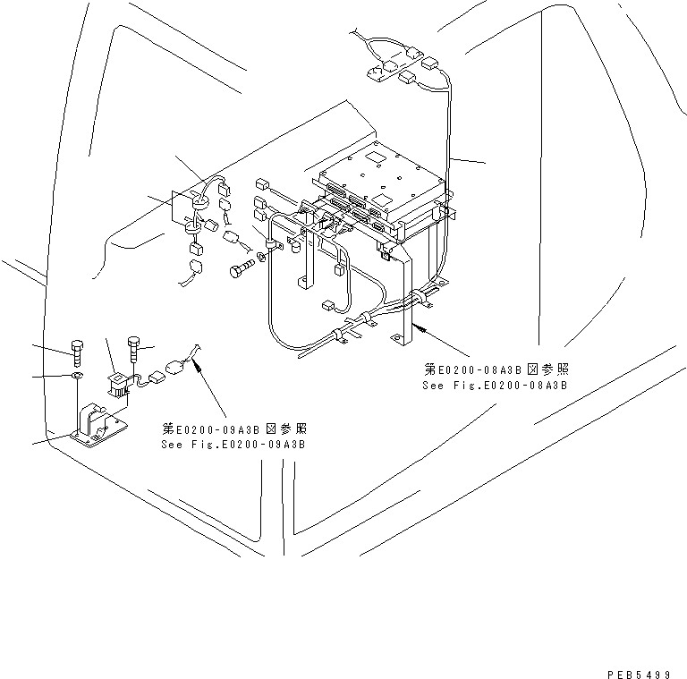 Excavators Komatsu / PC200LC-6H S/N 80001-UP (Hyper GX Spec.)(pc200l3c) / WIRING (EPC CONTROLLER HARNESS)(#96514-)(120360 : E0200-10A3C)