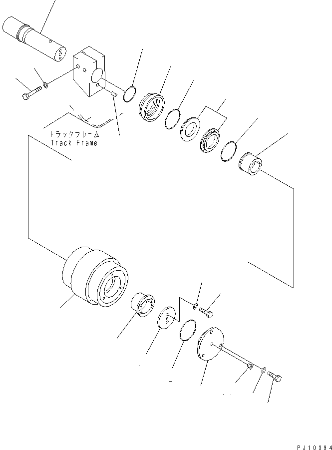 Excavators Komatsu / PC200LC-3 S/N 20001-UP(pc200l5c) / CARRIER ROLLER(#20001-33477)(090080 : 3041)