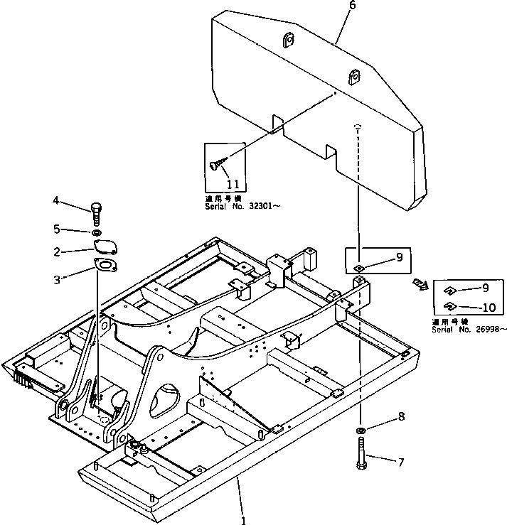 Excavators Komatsu / PC200LC-3 S/N 20001-UP(pc200l5c) / REVOLVING FRAME(150010 : 5001)