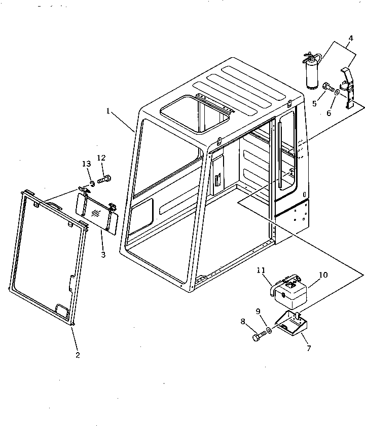 Excavators Komatsu / PC200LC-3 S/N 20001-UP(pc200l5c) / CAB ACCESSORY (FOR USSR)(#34966-)(270360 : 9401A)