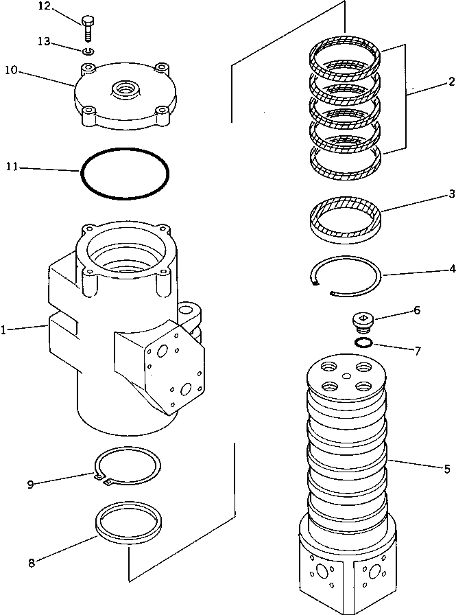 Excavators Komatsu / PC200LC-3 S/N 20001-UP(pc200l7r) / SWIVEL JOINT(060030 : 2101)