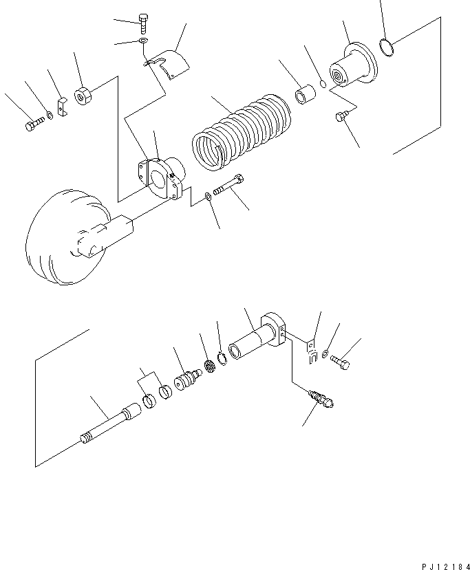 Excavators Komatsu / PC200LC-3 S/N 20001-UP(pc200l7r) / RECOIL SPRING(#27701-)(090030 : 3013A)