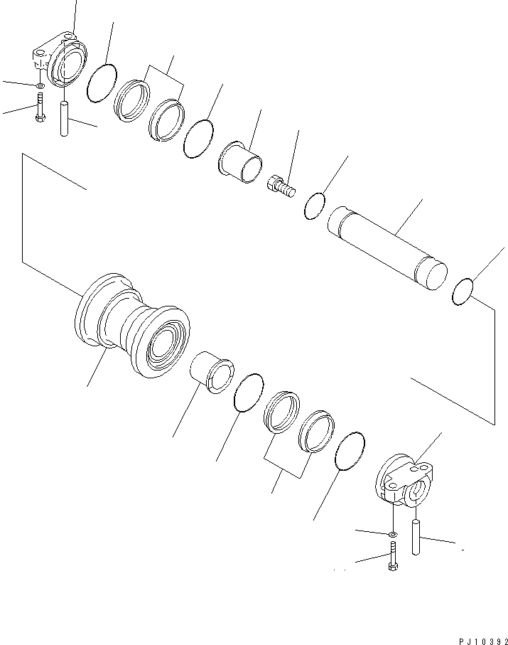 Excavators Komatsu / PC200LC-3 S/N 20001-UP(pc200l7r) / TRACK ROLLER(#20001-33477)(090060 : 3033)