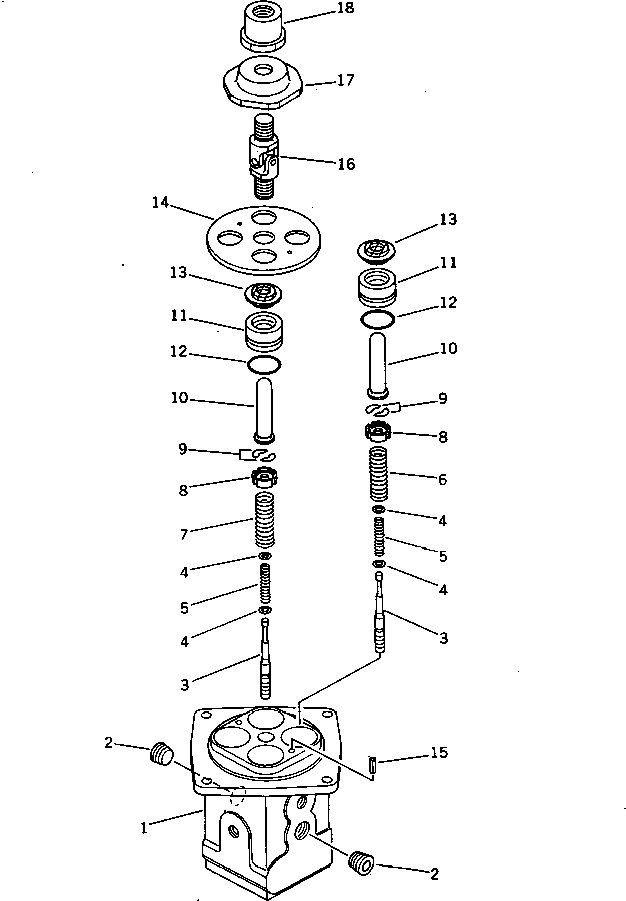 Excavators Komatsu / PC200LC-3 S/N 20001-UP(pc200l7r) / P.P.C. VALVE (FOR WRIST CONTROL)(180530 : 6223)