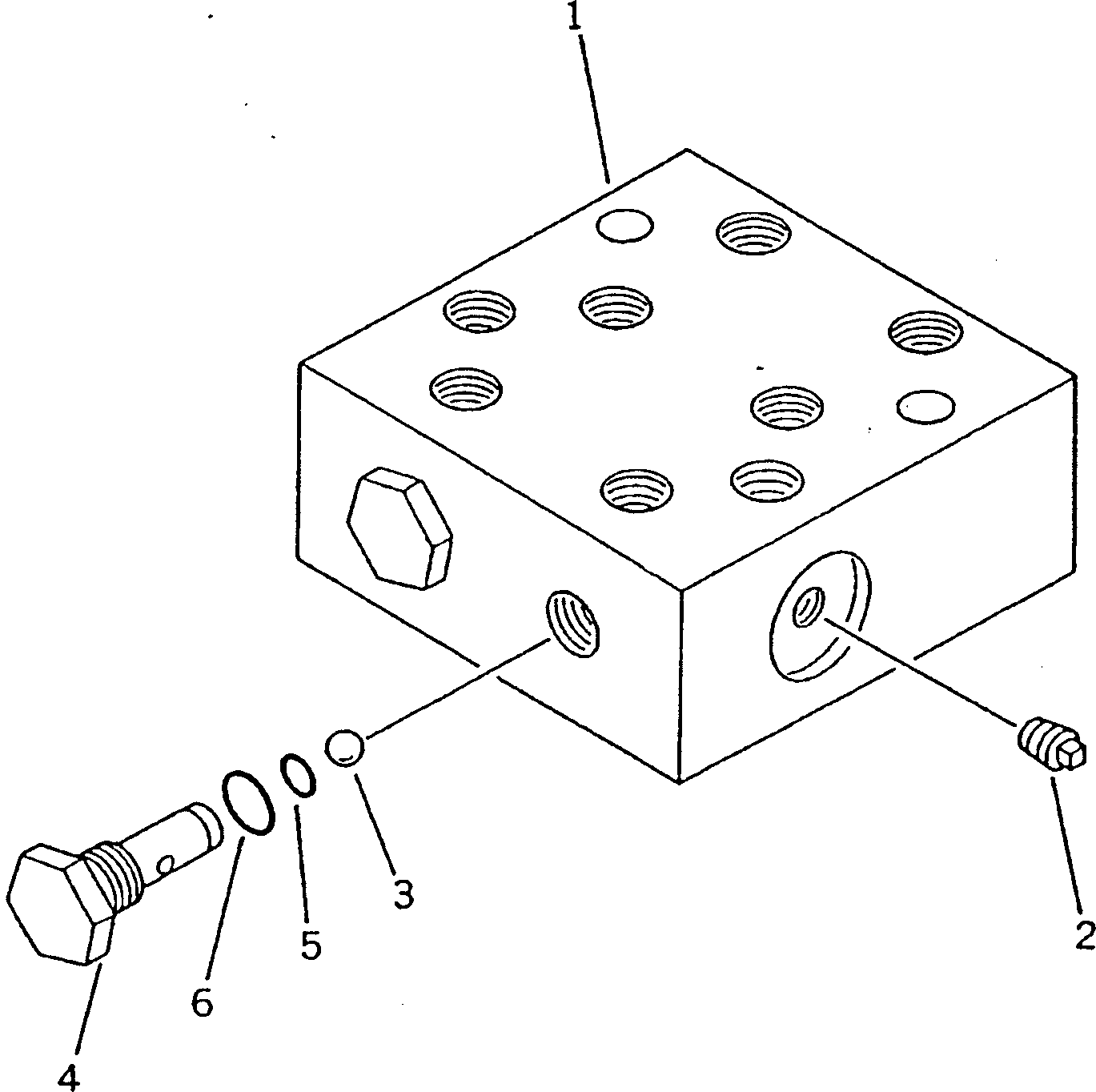 Excavators Komatsu / PC200LC-3 S/N 20001-UP(pc200l7r) / CHECK VALVE ? L.H.(180540 : 6225)