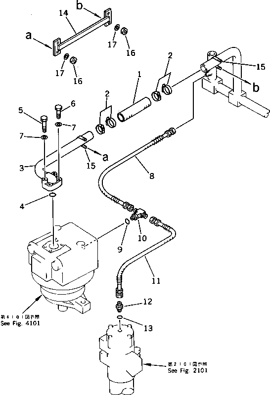 Excavators Komatsu / PC200LC-3 S/N 20001-UP(pc200l7r) / HYDRAULIC PIPING (RETURN)(#20001-20739)(180750 : 6523)