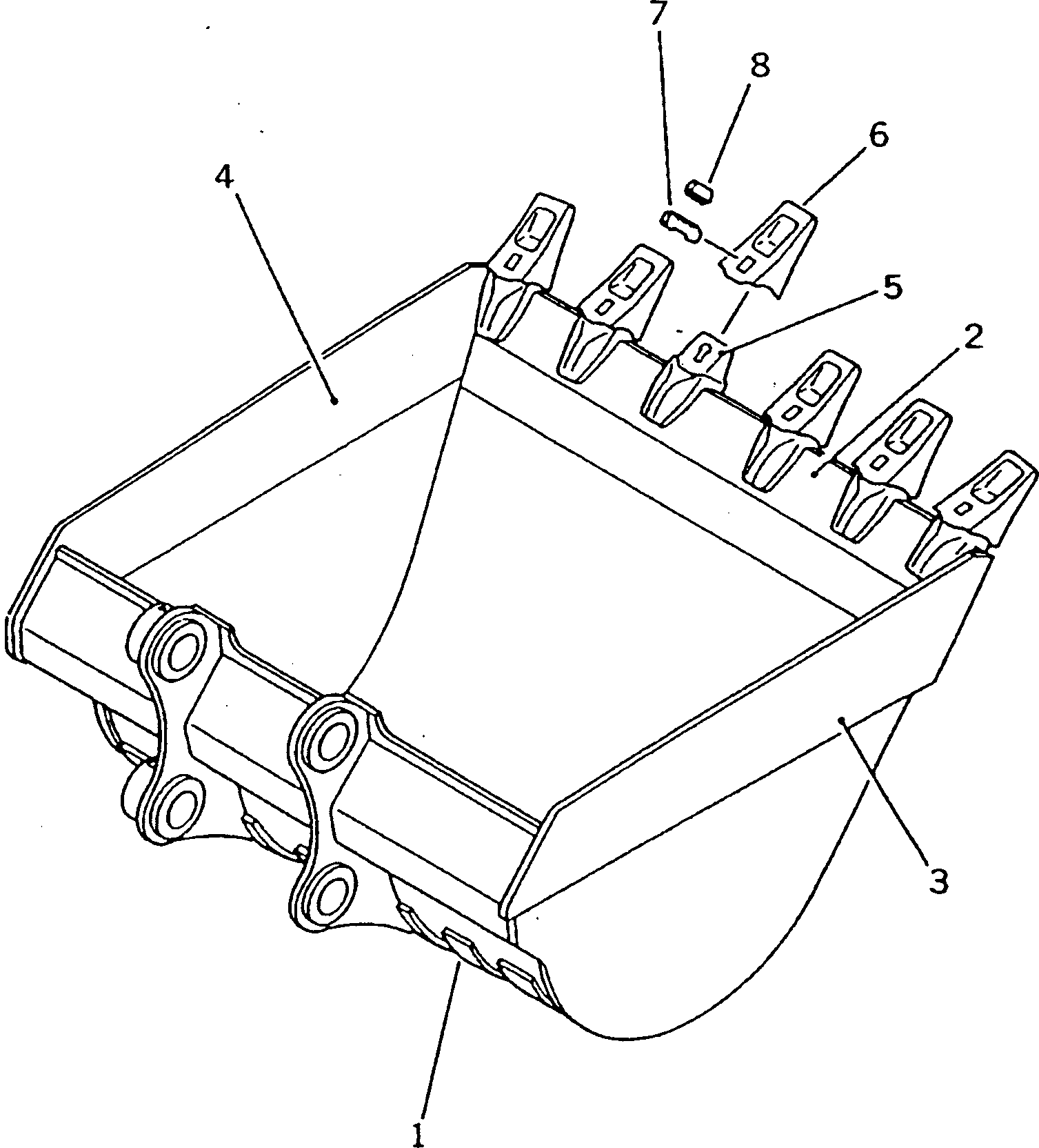 Excavators Komatsu / PC200LC-3 S/N 20001-UP(pc200l7r) / BUCKET ? 0.9M3 ? WIDTH 1330MM(#23761-33130)(210150 : 7071A)