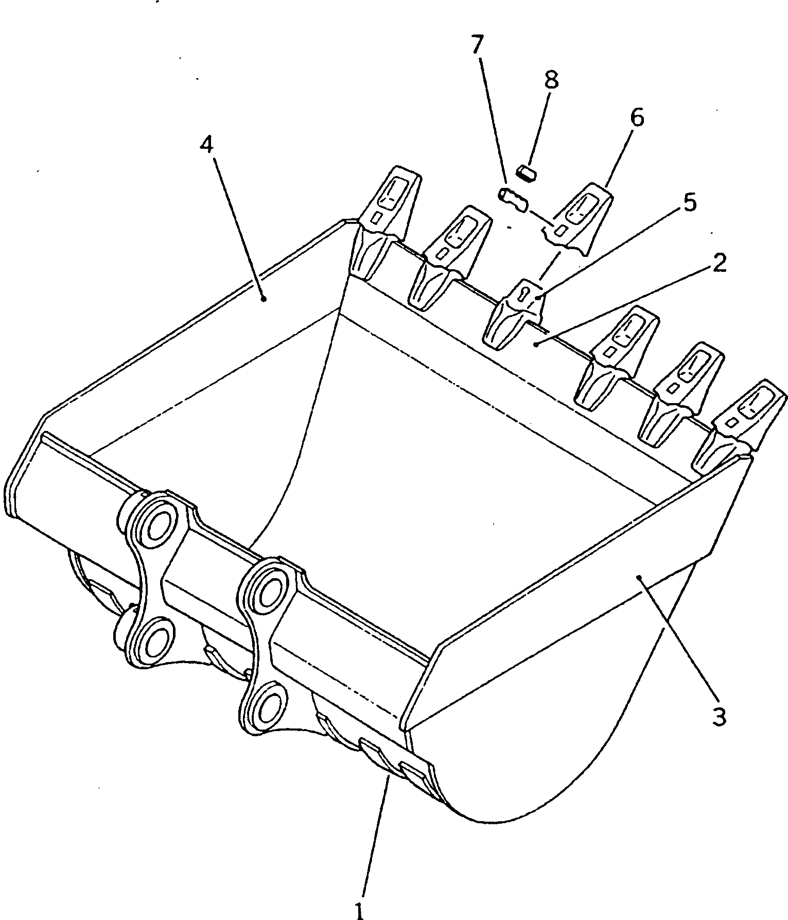 Excavators Komatsu / PC200LC-3 S/N 20001-UP(pc200l7r) / BUCKET ? 1.0M3 WIDTH 1450MM(210210 : 7081)