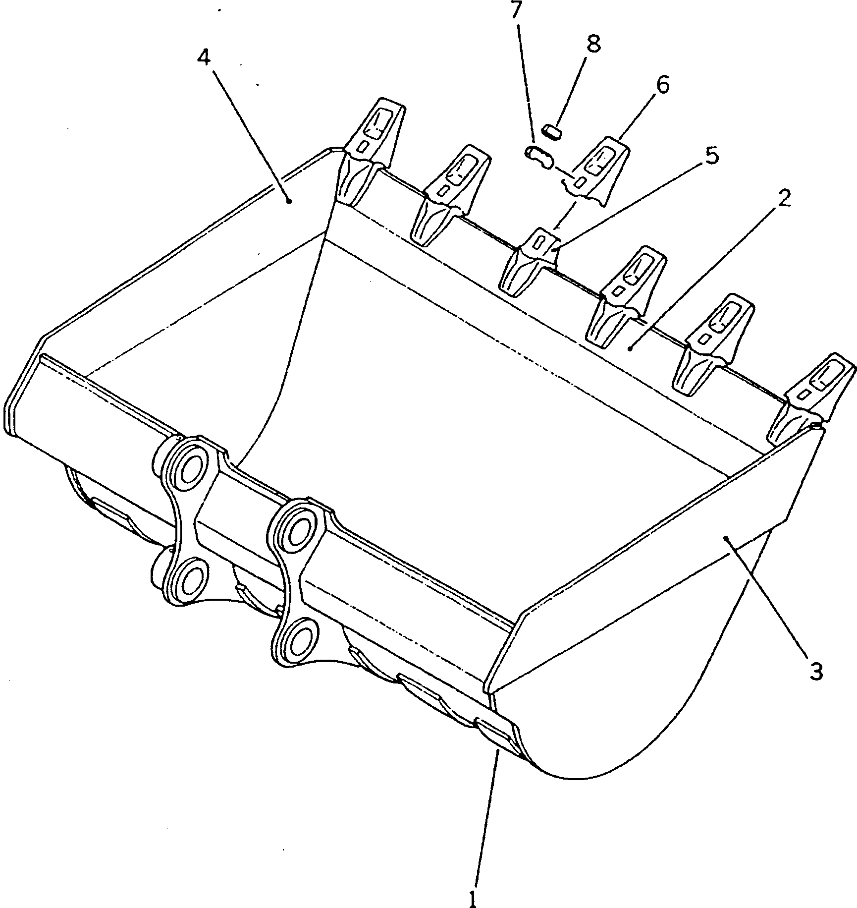Excavators Komatsu / PC200LC-3 S/N 20001-UP(pc200l7r) / BUCKET ? 1.2M3 ? WIDTH 1680MM(210230 : 7091)