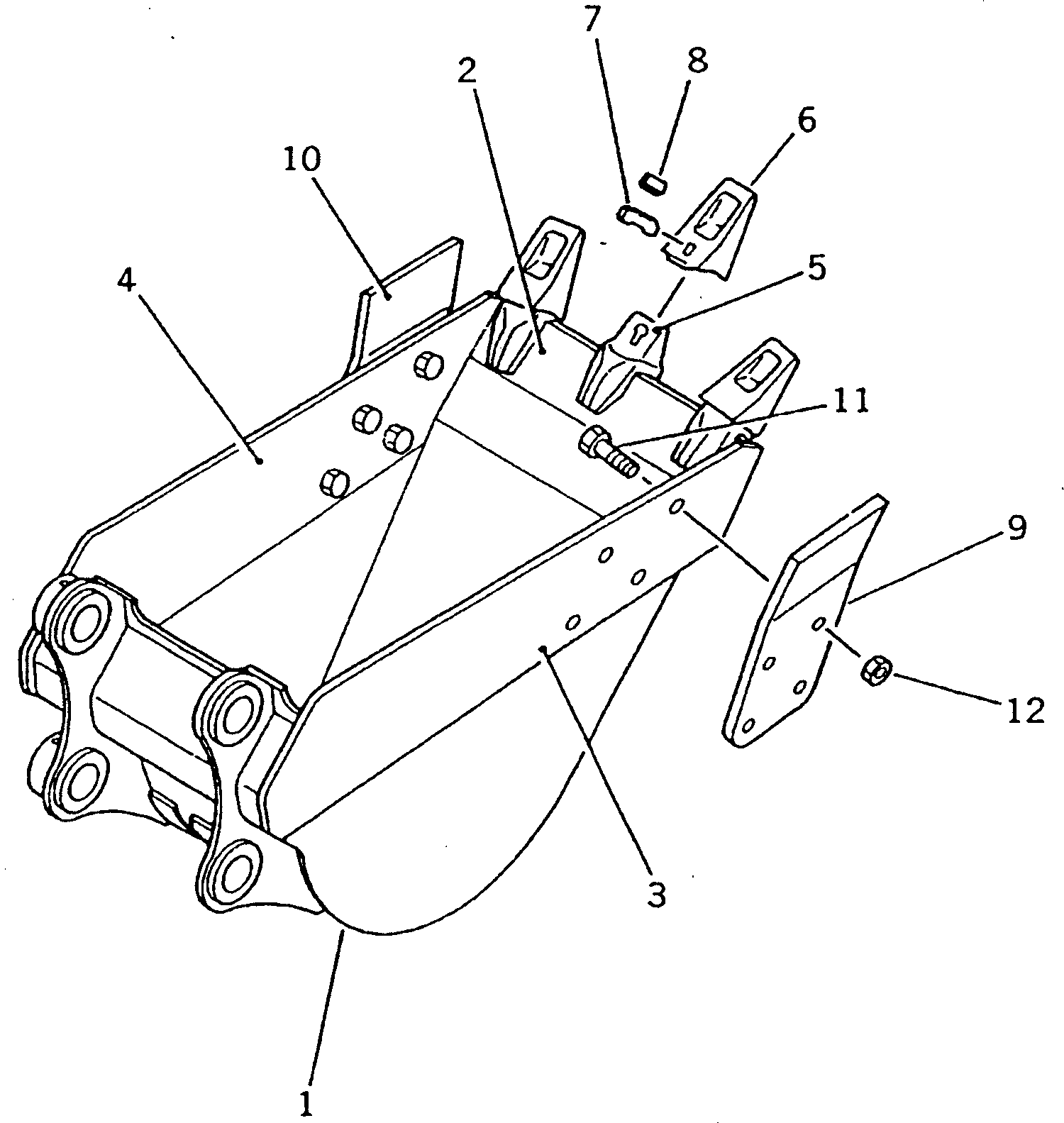 Excavators Komatsu / PC200LC-3 S/N 20001-UP(pc200l7r) / BUCKET ? 0.33M3 WIDTH 560MM(#23901-)(210290 : 7121A)