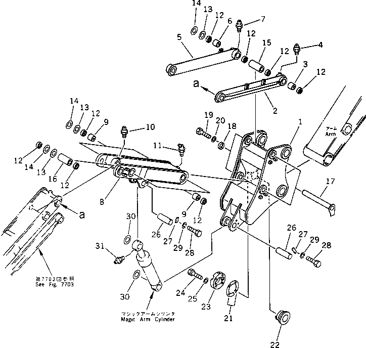 Excavators Komatsu / PC200LC-3 S/N 20001-UP(pc200l7r) / MAGIC ARM (1/4)(210920 : 7701)