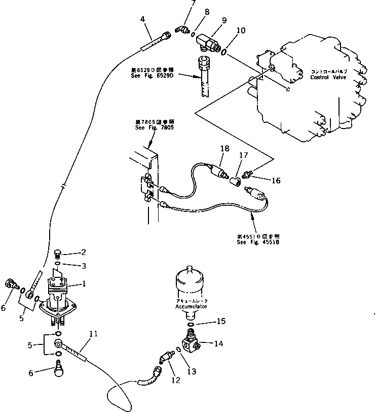 Excavators Komatsu / PC200LC-3 S/N 20001-UP(pc200l7r) / PILOT PIPING (1/2) (FOR MAGIC ARM)(211150 : 7771)