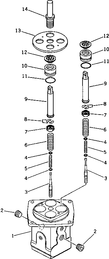 Excavators Komatsu / PC200LC-3 S/N 20001-UP(pc200l7r) / P.P.C. VALVE (FOR MAGIC ARM)(211180 : 7791)