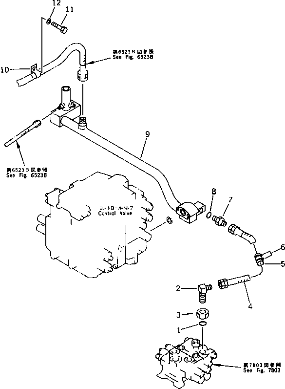 Excavators Komatsu / PC200LC-3 S/N 20001-UP(pc200l7r) / HYDRAULIC PIPING (RETURN) (FOR MAGIC ARM)(211220 : 7807)