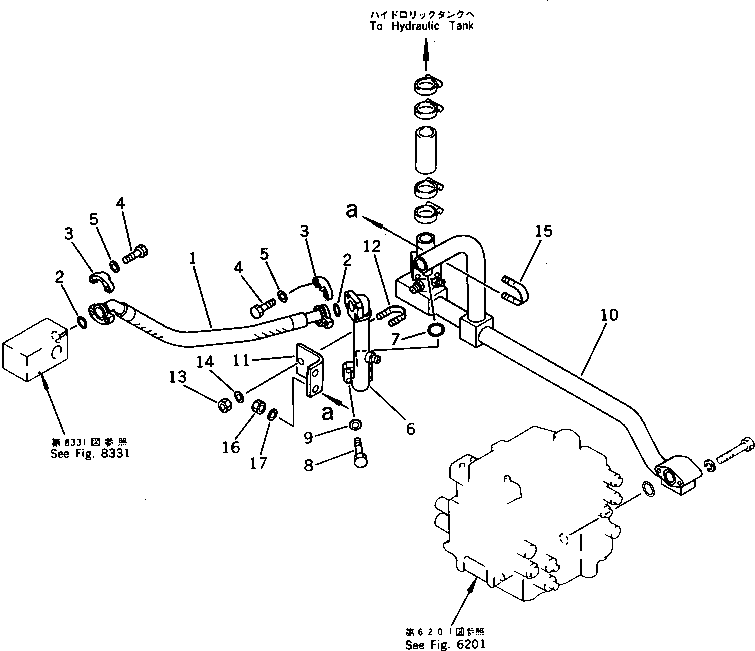 Excavators Komatsu / PC200LC-3 S/N 20001-UP(pc200l7r) / ADDITIONAL PIPING (RETURN)(#20001-20739)(240240 : 8323)