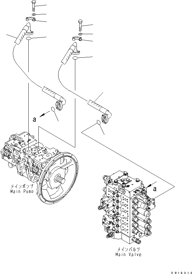 Komatsu parts book diagram for PC200LC-7-BP S/N 200001-UP: DELIVERY LINE(#200001-200007)