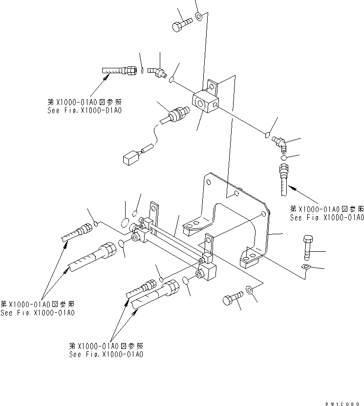 Komatsu parts book diagram for PC200LC-7-BP S/N 200001-UP: ARM CRANE (BOOM LINE)(#200001-200975)