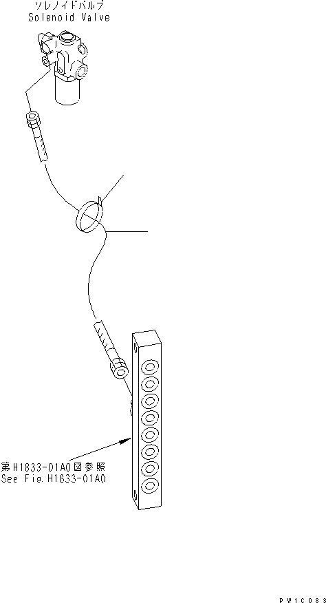 Komatsu parts book diagram for PC200LC-7-BP S/N 200001-UP: ARM CRANE (PPC MAIN LINE)(#200001-200975)