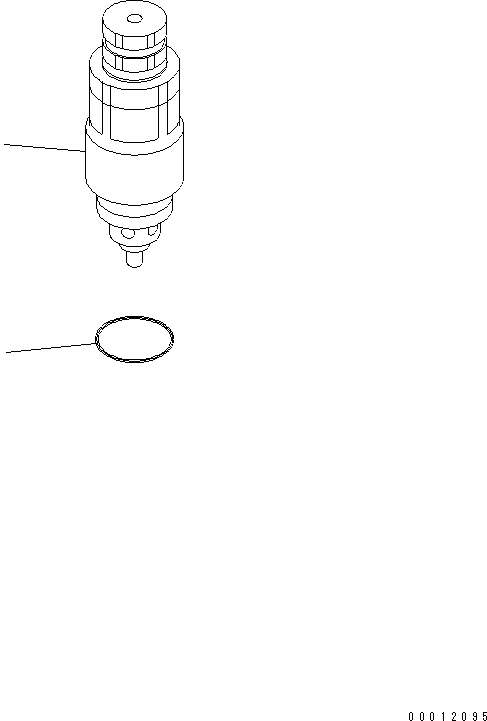 Komatsu parts book diagram for PC200LC-7-BP S/N 200001-UP: SAFETY VALVE (175 ? 210 ? 250 ? 280 KG/CM2)