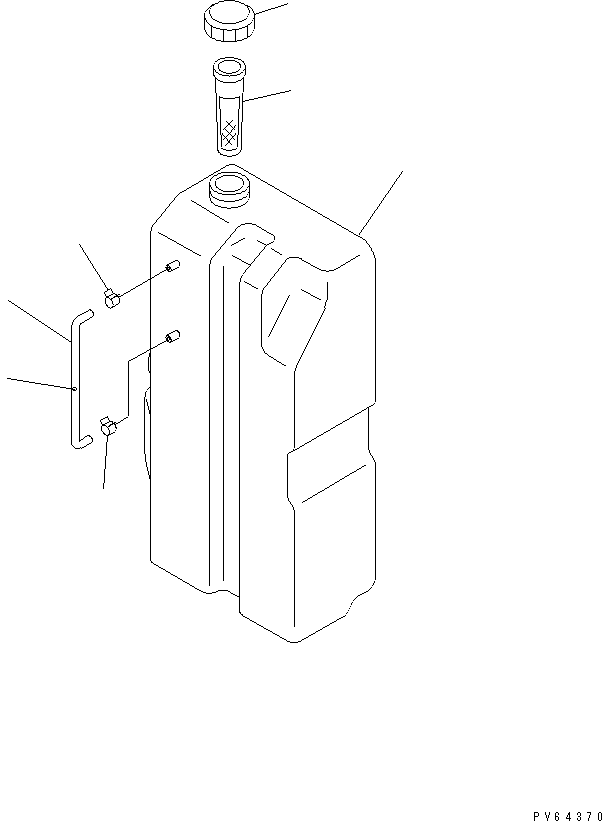 Excavators Komatsu / PC20MR-1 S/N 10001-UP (KUC Spec.)(pc20mr-c) / FUEL TANK(090010 : D0100-01A0)