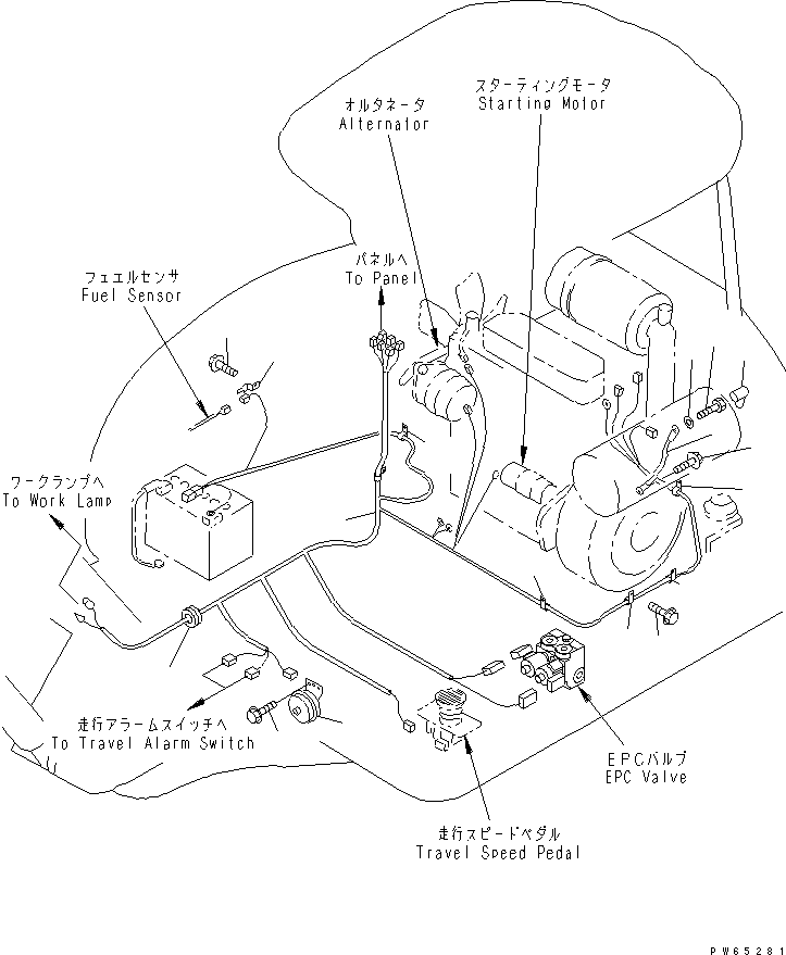 Excavators Komatsu / PC20MR-1 S/N 10001-UP (KUC Spec.)(pc20mr-c) / WIRING HARNESS (1/2)(120020 : E0200-01C0)