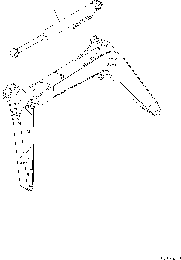 Excavators Komatsu / PC20MR-1 S/N 10001-UP (KUC Spec.)(pc20mr-c) / ARM CYLINDER(360070 : T1140-01B0)