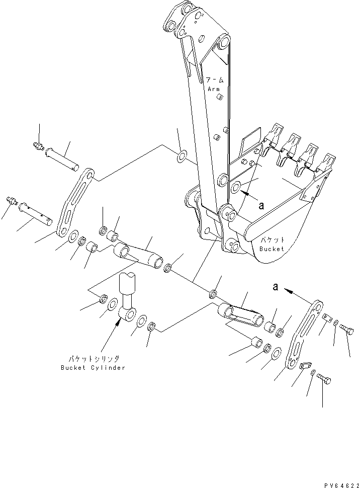 Excavators Komatsu / PC20MR-1 S/N 10001-UP (KUC Spec.)(pc20mr-c) / BUCKET LINK(360130 : T1230-01B0)