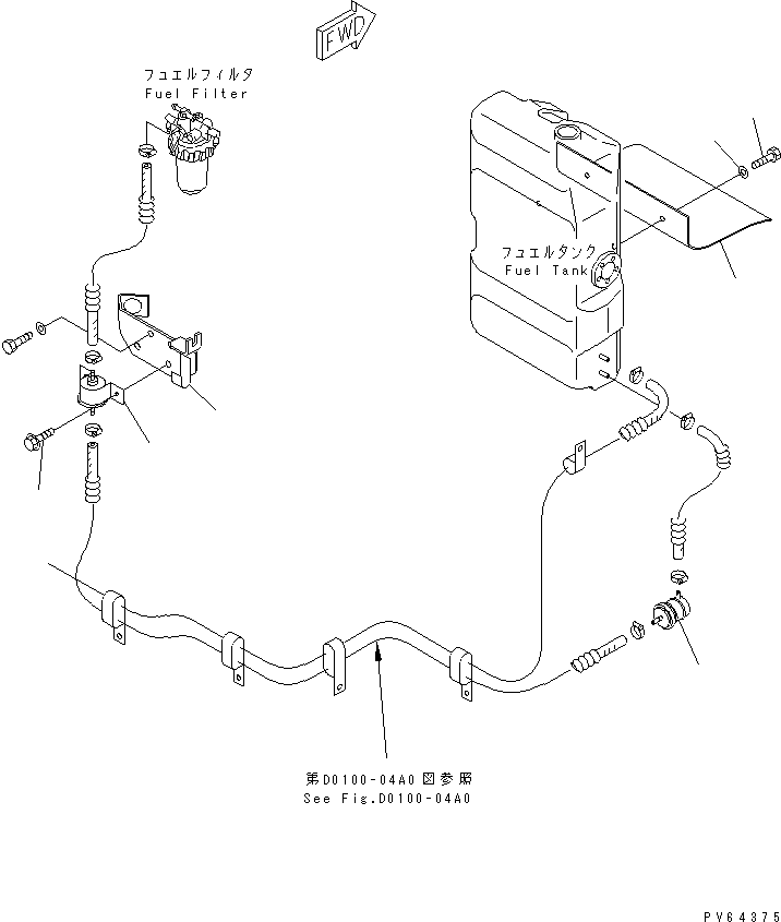 Excavators Komatsu / PC20MRX-1 S/N 10001-UP (KUE Spec.)(pc20mrxc) / FUEL TANK (RELATED PARTS)(090060 : D0100-06A0)