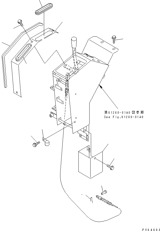 Excavators Komatsu / PC20MRX-1 S/N 10001-UP (KUE Spec.)(pc20mrxc) / PANEL WIRING (R.H. CONSOLE COVER)(210750 : K1260-04A0)